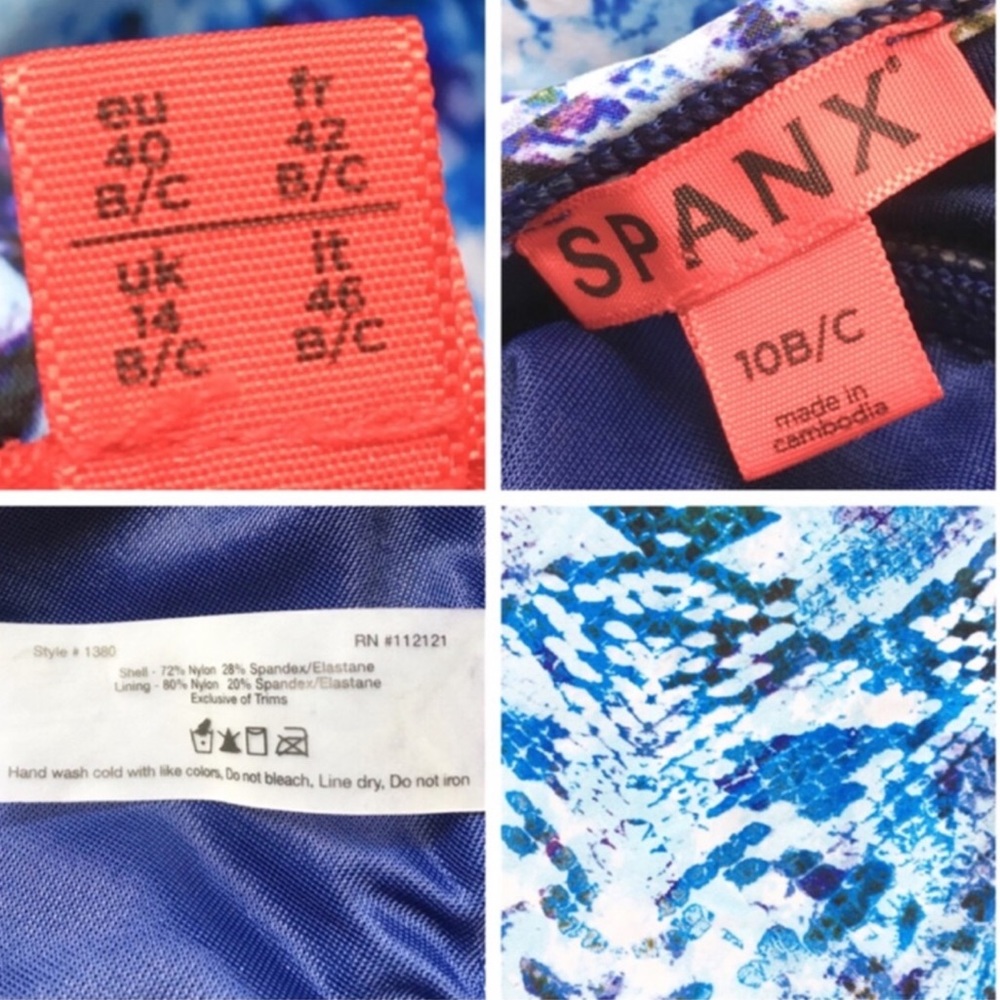 [Pre-Owned] Spanx One Piece Python Nile Bra-Llelu… - image 6